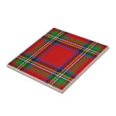 Clan Stewart Tartan Tegeltje (Zijkant)