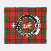 Clan Stewart van Appin Modern (High Stewards) Tart Fleece Deken (Voorkant (Horizontaal))