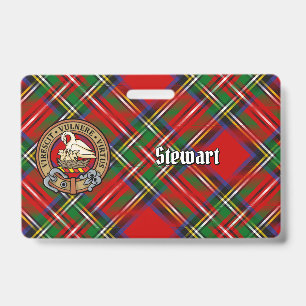 Clan Stewart Wapen over Royal Tartan Badge