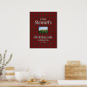 Clan Stewart's oude Stirling Castle Coffee Co. Poster (Keuken)