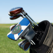 Clan Stirling Crest & Tartan Knot Golfheadcover (Insitu)