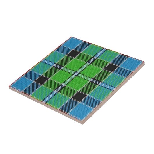 Clan Stirling Tartan Tegeltje (Zijkant)