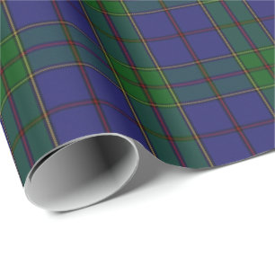 Clan Strachan Blue Green Red Scottish Tartan Cadeaupapier