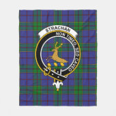Clan Strachan Tartan Pset Fleece Deken (Voorkant)