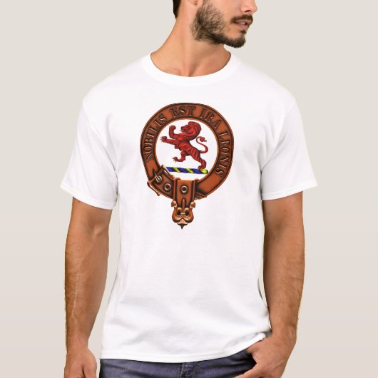 Clan Stuart van Bute Family Crest en Targe T-shirt (Voorkant)