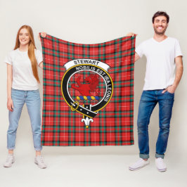 Clan Stuart van Bute Tartan Pset Fleece Deken