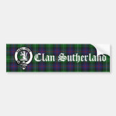 Clan Sutherland Crest Badge & Tartan Bumpersticker (Voorkant)
