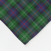 Clan Sutherland Crest Badge & Tartan Fleece Deken (Hoek)