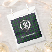 Clan Sutherland Crest & Tartan Bedankzakje (Geknipt)
