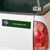 Clan Sutherland Crest & Tartan Bumpersticker (Op Truck)