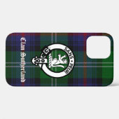 Clan Sutherland Crest & Tartan Case-Mate iPhone Case (Achterkant (horizontaal))