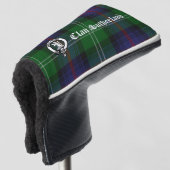 Clan Sutherland Crest & Tartan Golfheadcover (3/4 voorkant)