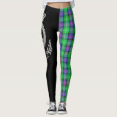 Clan Sutherland Crest & Tartan Leggings (Voorkant)