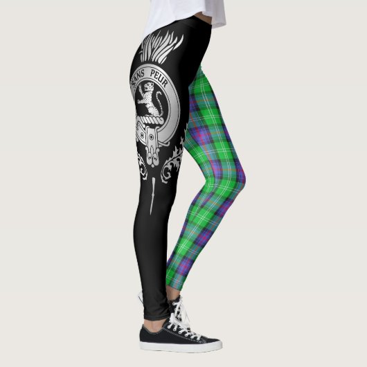 Clan Sutherland Crest & Tartan Leggings (Rechts)