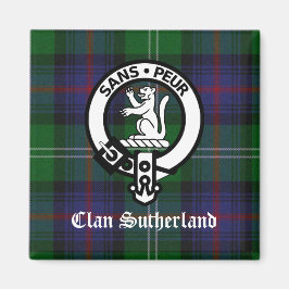 Clan Sutherland Crest & Tartan Magneet