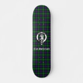 Clan Sutherland Crest & Tartan Persoonlijk Skateboard (Voorkant)