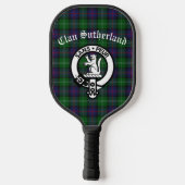 Clan Sutherland Crest & Tartan Pickleball Paddle (Achterkant)