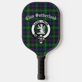 Clan Sutherland Crest & Tartan Pickleball Paddle