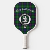 Clan Sutherland Crest & Tartan Pickleball Paddle (Achterkant)