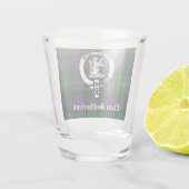 Clan Sutherland Crest & Tartan Shot Glas (Achterkant)