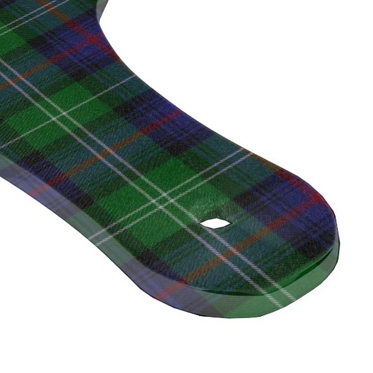 Clan Sutherland Crest & Tartan Snijplank (Hoek)