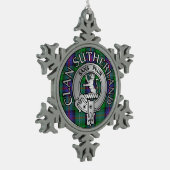 Clan Sutherland Crest & Tartan Tin Sneeuwvlok Ornament (Links)