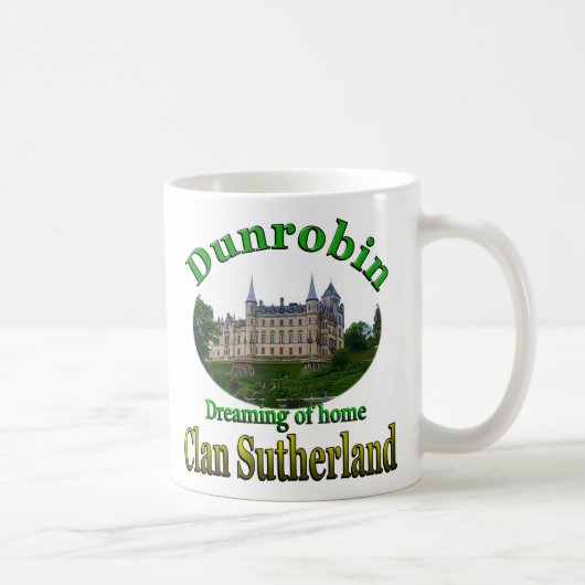 Clan Sutherland Dromen van Thuis Dunrobin Castle Koffiemok (Rechts)