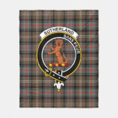 Clan Sutherland I Verweerde Tartan Plaid Fleece Deken (Voorkant)