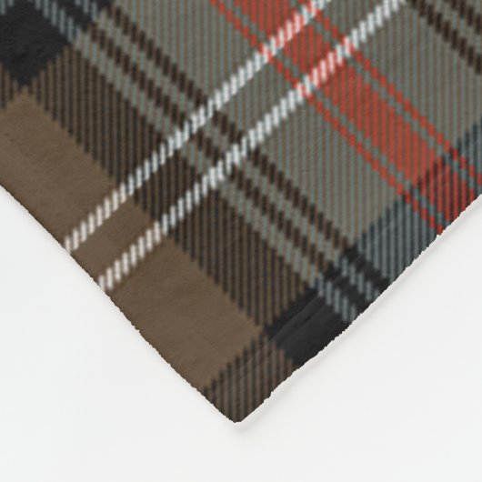Clan Sutherland II Weathered Tartan Pset Fleece Deken (Hoek)