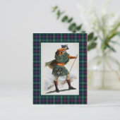 Clan Sutherland  Illustratie Tartan Lijst Briefkaart (Staand voorkant)
