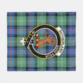 Clan Sutherland Old Ancient i Tartan Pset Fleece Deken (Voorkant (Horizontaal))