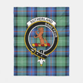 Clan Sutherland Oude Ancient II Tartan Plaid Fleece Deken (Voorkant)