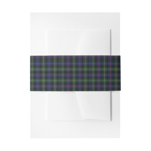Clan Sutherland Pset Tartan Green Paars Check Uitnodigingen Wikkel