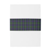 Clan Sutherland Pset Tartan Green Paars Check Uitnodigingen Wikkel (Achterkant Voorbeeld)