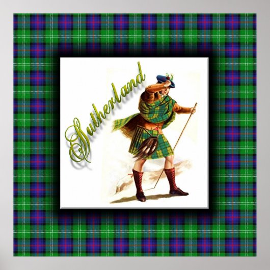 Clan Sutherland Schotse Droom Poster (Voorkant)