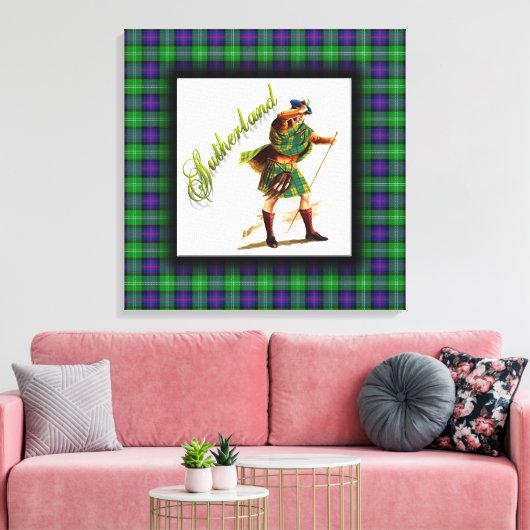 Clan Sutherland Scottish Dream Canvas Afdruk (Insitu (Woonkamer))