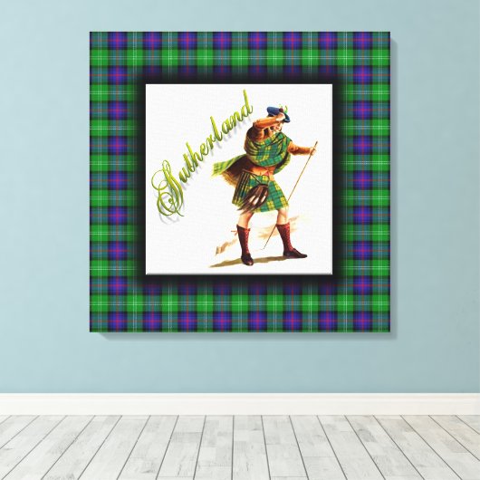 Clan Sutherland Scottish Dream Canvas Afdruk (Insitu (Houten vloer))