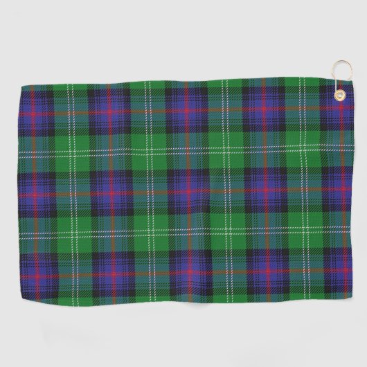 Clan Sutherland Scottish Tartan Golfhanddoek (Horizontaal)
