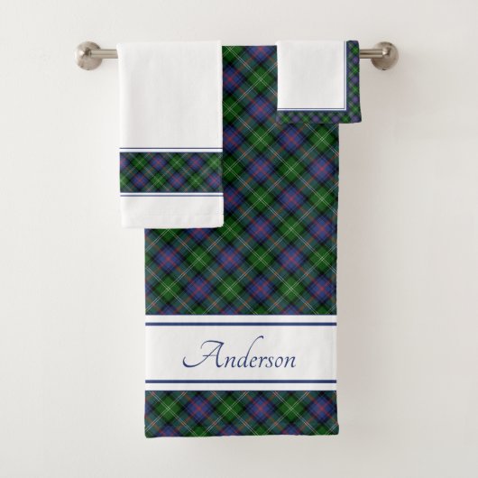 Clan Sutherland Tartan Bad Handdoek (Insitu)