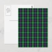 Clan Sutherland Tartan Briefkaart (Voorkant / Achterkant)