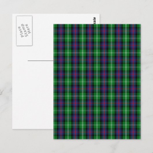 Clan Sutherland Tartan Briefkaart (Voorkant / Achterkant)