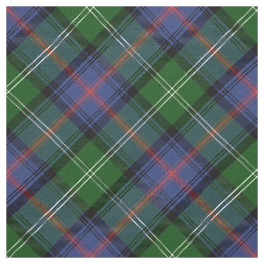 Clan Sutherland Tartan - groot diagonaal patroon Stof (Swatch)