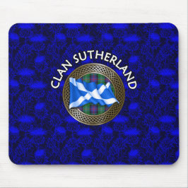 Clan Sutherland Tartan Knoop & Vlag Muismat