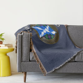 Clan Sutherland Tartan Knot & Flag Deken