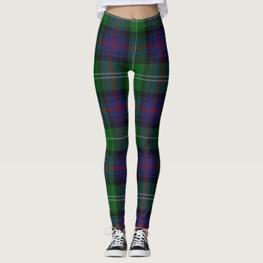 Clan Sutherland Tartan Leggings (Voorkant)