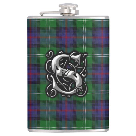 Clan Sutherland Tartan Old Scotland Flask Heupfles (Voorkant)