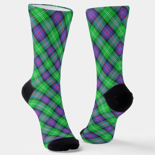 Clan Sutherland Tartan Socks Sokken (Gebogen)
