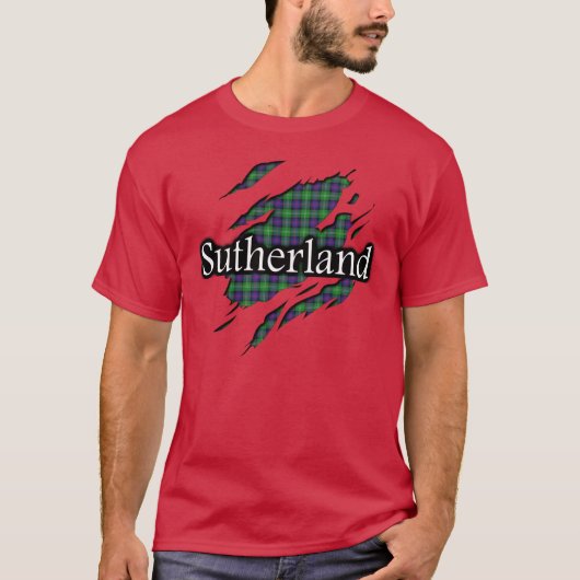 Clan Sutherland Tartan Spirit Shirt (Voorkant)