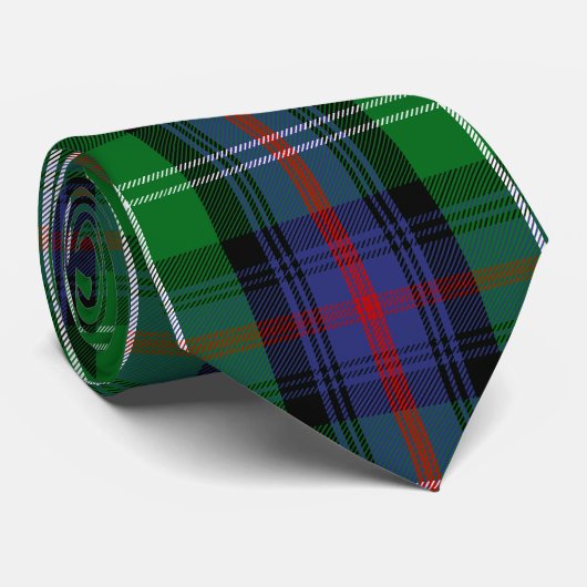 Clan Sutherland Tartan Stropdas (Opgerold)