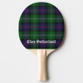 Clan Sutherland Tartan Tafeltennisbatje (Voorkant)